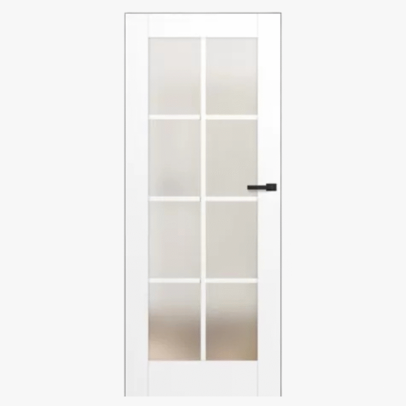 Eight Panel Frosted Glass Interior Doors
